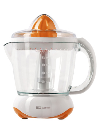 Соковыжималка электрическая для цитрусовых "Фреш 1", 40 Вт, 1 л, оранжевая, TDM