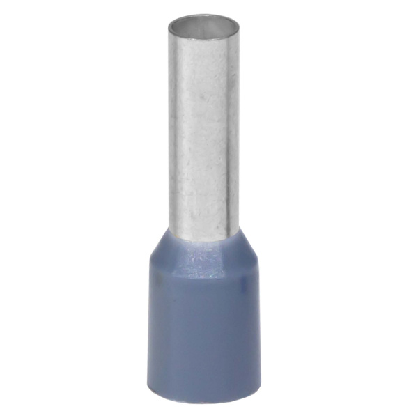 Наконечник-гильза с изол. фланцем для жилы сечением 4кв.мм, длина контактной части 18мм, серый DKC