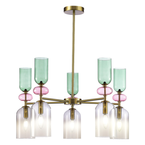 Люстра потолочная Золотистый/Дымчатый E14 5*40Вт SL2000.202.05 ST LUCE