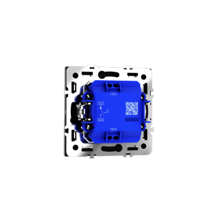 Выключатель с самовозвратом встраиваемый Voltum S70 одноклавишный 10А, (графит)