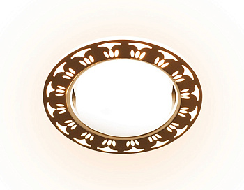 Встраиваемый точечный светильник со светодиодной лентой G433 WH/WW белый/матовый GX53+3W(LED WARM) Ambrella Light