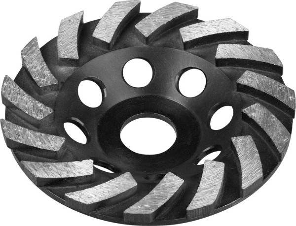 Сегментная алмазная чашка Турбо d 115 мм, Профессионал ЗУБР