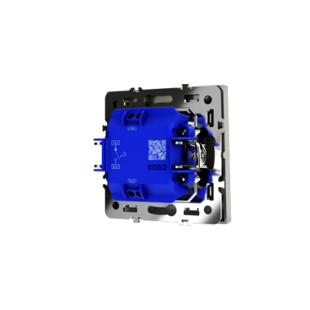 Выключатель с самовозвратом встраиваемый Voltum S70 одноклавишный 10А, (шелк)