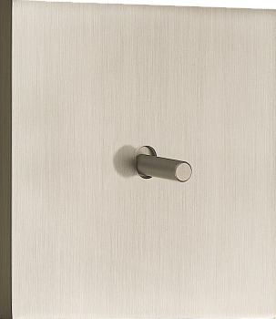 Donel N96 Переключатель на 1 тумблер, Цилиндр, 10AX 250V, Никель, серия DT