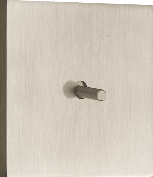 Donel N96 Переключатель на 1 тумблер, Цилиндр, 10AX 250V, Никель, серия DT