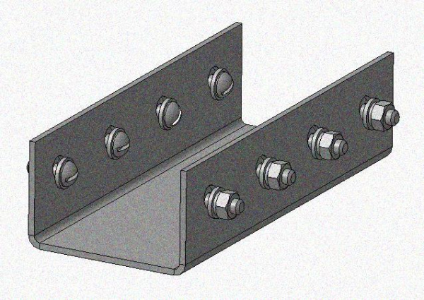 Соединитель стоек СС УХЛ1, горячее цинкование, S2,5