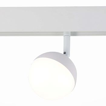 Магнитный трековый светильник белый LED 1*7Вт 4000К 520Lm Ra>80 120° IP20 L120xW90xH192 48В ST358.546.07 ST LUCE