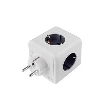 Разветвитель Cube Original 5 Euro 16A белый-серый RocketSocket