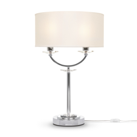 Настольный светильник 2*E14 40Вт Хром IP20 Tina FR5034TL-02CH Freya