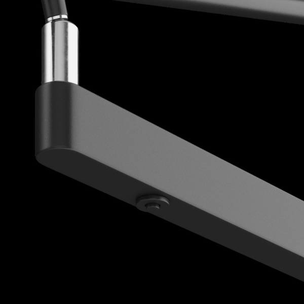 Настенный светодиодный светильник 6Вт 3000К диммируемый черный Maytoni Fad