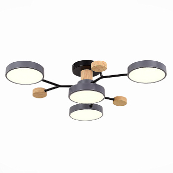 Светильник потолочный Серый/Серый LED 4*12Вт 3000K/4500K/6000К SLE6006-702-04 EVOLUCE