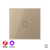 Одноклавишный умный сенсорный Адаптивный диммер Livolo ZigBee, 1 пост, Золотой VL-C701D1Z-2AG