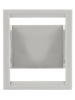 Панель лицевая для выреза в шкафу ПЛ-2, 2 модуля, пластик, без дверцы, IP40, серая TDM