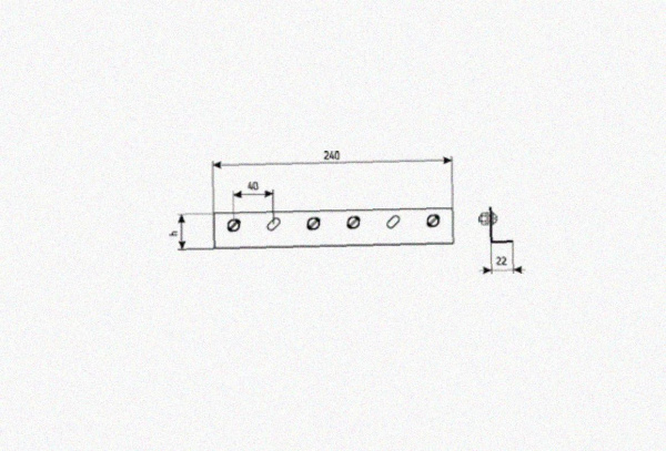 Соединитель лотковый замковый СЛЗх50х1,0 У3, окрашенный RAL, S1,0