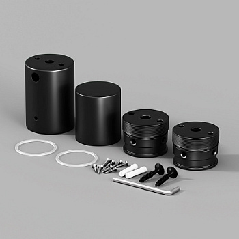 Набор для вертикального накладного монтажа Nemo D25 черный Maytoni