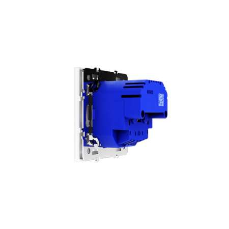 Розетка встраиваемая Voltum S70 с заземлением и защитными шторками, 16А, с USB, A+A, (белый глянцевый)