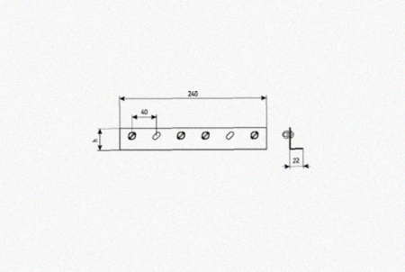 Соединитель лотковый замковый СЛЗх80 УТ1,5, горячее цинкование, S2,0