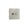 Розетка телевизионная встраиваемая Voltum S70 оконечная TV+SAT, (шелк)