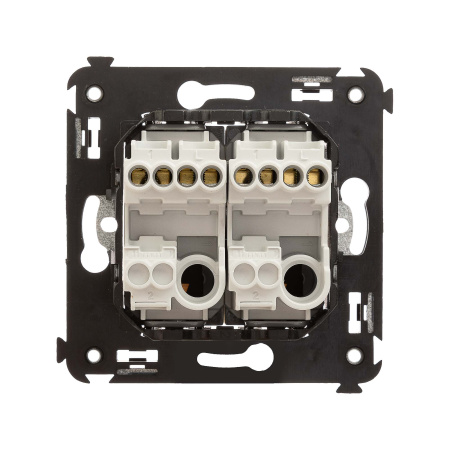 Кнопка двухклавишная в стену, "Avanti", "Ванильная дымка" DKC