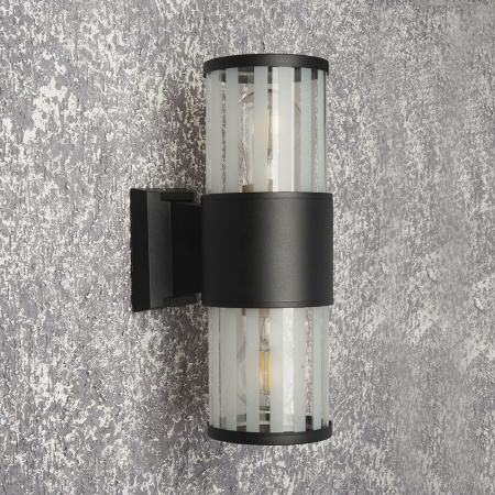 Светильник садово-парковый Feron DH0902, на стену, E27 230V, черный