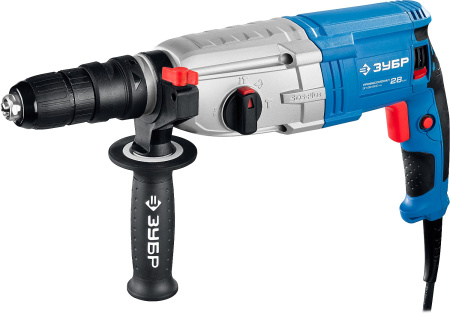 800 Вт, 28 мм, перфоратор SDS Plus + БЗП, серия Профессионал ЗУБР
