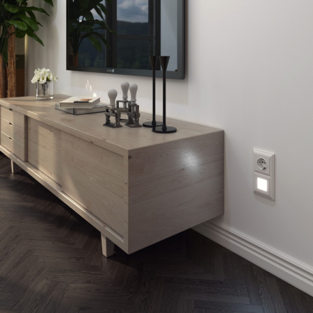 Встраиваемые механизмы Розетка СУ 1 мест. с зазем. и шторками 16А Белый IP20 Werkel