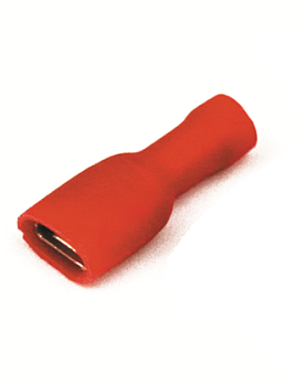 Наконечник плоский полностью изолир. (розетка) 0,25-1,5 кв.мм 2,8х0,8 мм (РППИ-М) DKC