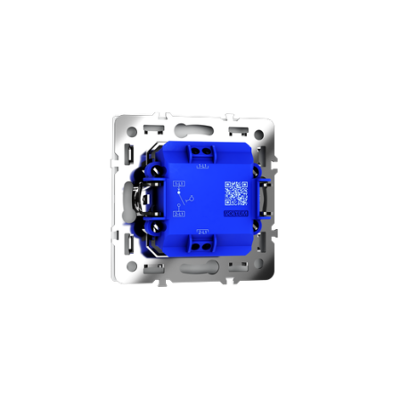 Выключатель с самовозвратом встраиваемый Voltum S70 одноклавишный 10А, (белый матовый)