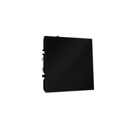 Выключатель с самовозвратом встраиваемый Voltum S70 одноклавишный 10А, (черный матовый)