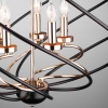 Подвесная люстра в стиле лофт 5*E14 60Вт черный IP20 (60105/5 черный) Eurosvet