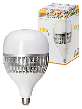 Лампа светодиодная T-100 Вт-230 В-4000 К–E27 (150x253 мм) Народная TDM