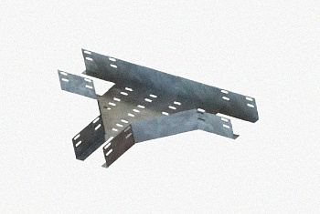 Лоток тройниковый перфорированный ОТ 300х80 УХЛ1, оцинкованный лист S1,5