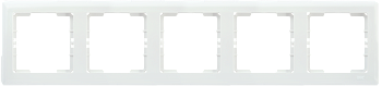 Рамка 5-местная горизонтальная РГ-5-ББ BOLERO белый IEK