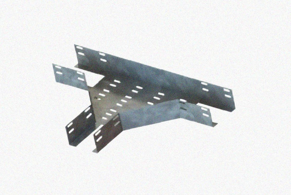 Лоток тройниковый перфорированный ОТ 300х80 УХЛ1, оцинкованный лист S1,5