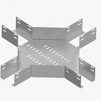 Лоток крестообразный перфорированный КМ 600х65 УТ1,5, оцинкованный лист S1,5