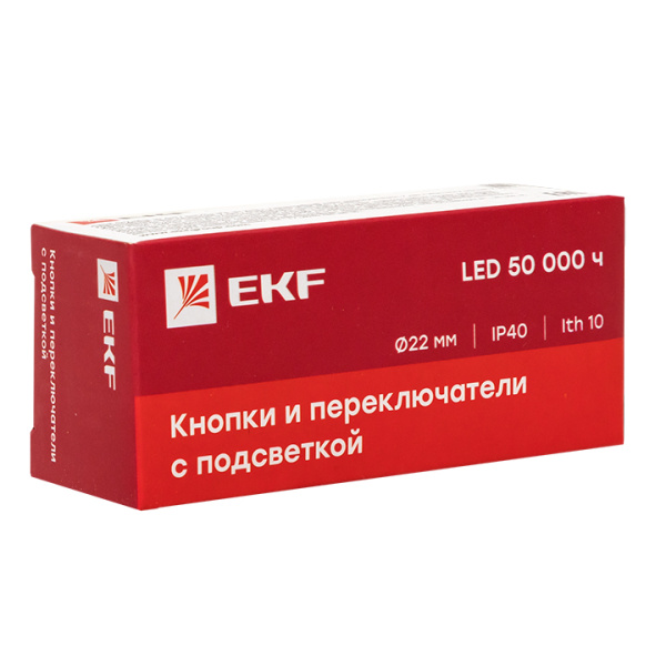 Переключатель BD33 3P c синей подстветкой 24В NO PROxima EKF