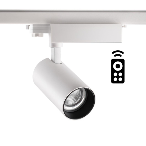 Трёхфазн.треков.димм.св-к с пультом ДУ IP20 LED 2700~5000К 30W GESTION белый NOVOTECH