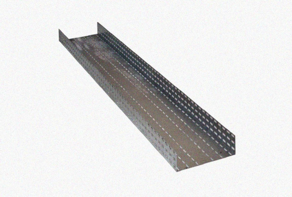Лоток перфорированный ЛМ 300х100х3000 УТ1,5, оцинкованный лист, S0,8