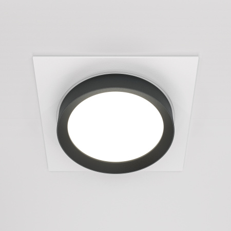 Встраиваемый светильник 1*GX53 15Вт Бело-черный IP20 Downlight DL086-GX53-SQ-WB Technical Maytoni