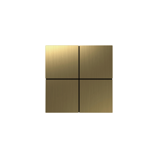 Donel Сенсорный кнопочный модуль KNX, 4/8 группы, матовое золото. Серия устройств: DKNX