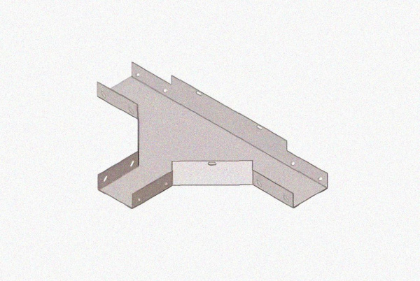 Лоток тройниковый замковый глухой ОТЗГ 300х65 УТ1,5, оцинкованный лист S1,0
