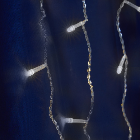 Св/д гирлянда Feron CL22 бахрома 4,5м*0,7м + 3м 230V 5000К ,эффектом стробов, прозр.шнур