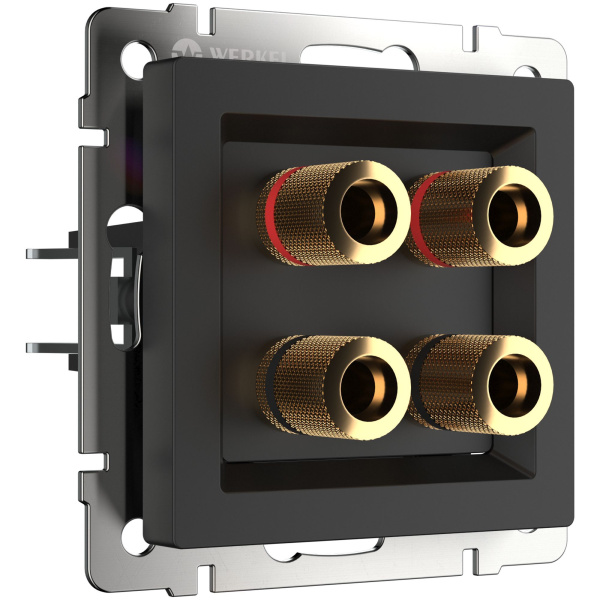 Акустическая розетка (черный матовый) СУ IP20 Werkel