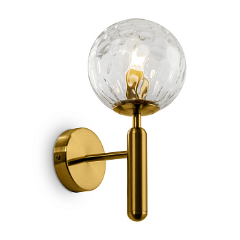 Настенный светильник (бра) 1*E14 40Вт Латунь IP20 Zelda FR5122WL-01BS Freya