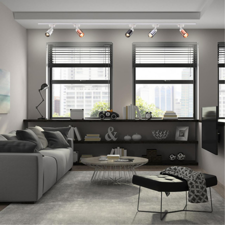 Трековый корпус IP20 GU10 50W 220V UNITE белый NOVOTECH