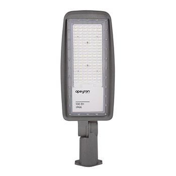 29-11 Светильник светодиодный, уличный, консольный с регулировкой наклона 100Вт, 230/50Гц, 12000лм, 5000К, IP66, КСС "Ш", 526х186*х85мм, ø65мм, серый 