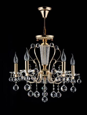 Люстра 5*E14 40Вт Золото IP20 Marlin FR1130-PL-05-G Freya