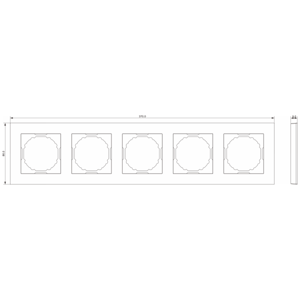 Donel A07 матовый кашемир рамка 5-я, серия DB