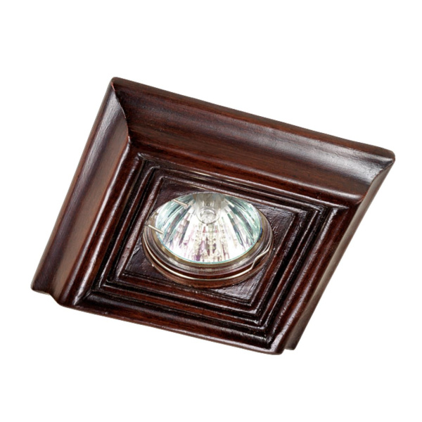 Встр.св-к IP20 GX5.3 50W 12V PATTERN темное дерево NOVOTECH