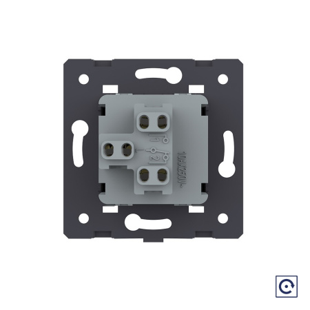 Одноклавишная механическая кнопка (звонок), цвет золотой (механизм) Livolo